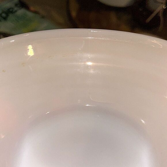 Fire King Set of Five Peach Lustre Ribbed Beehive Design Bowls with Handle - Picture 14 of 15